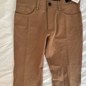 Theory Slim-Fit "Tech Raffi" Pants in Brown - Size 30 - 80% OFF (MSRP $285)